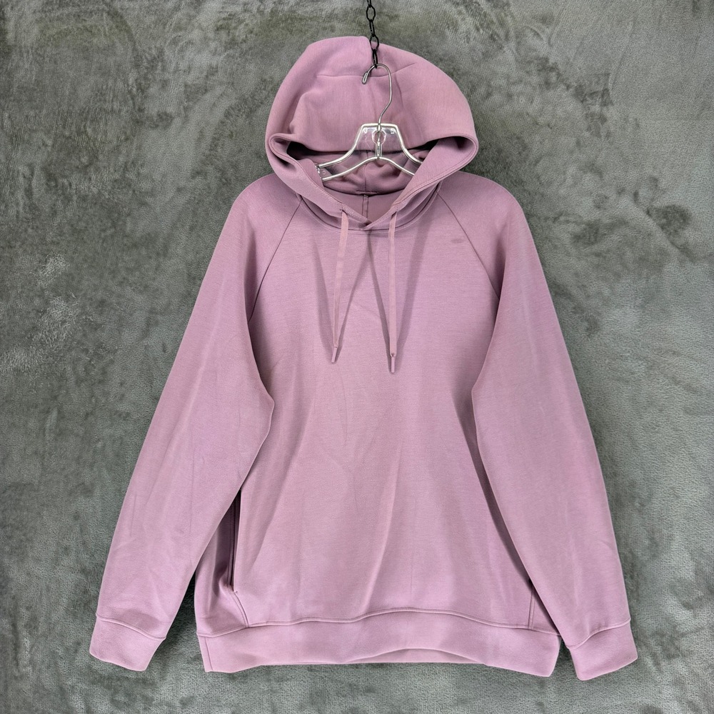 Lululemon Hoodie Mens M City Sweat Pullover Pink LM3FDVS EUC